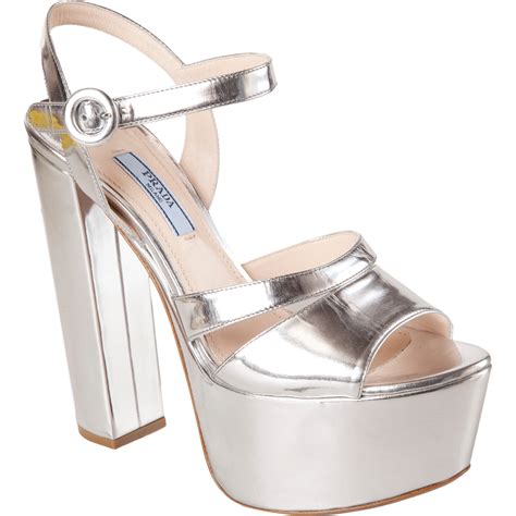 prada metalic shoes women|ladies prada shoes.